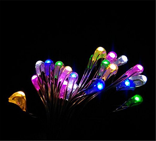 ERGEOB 2 stück 20 LED/ 2 Meter Knopfbatterie Lichterketten super helle Farben Micro LED Ultra Thin String bunt von ERGEOB