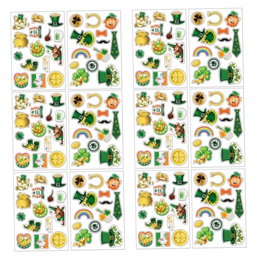 ERINGOGO 1 Set 40 Stück Aufkleber St. Patricks Day Box Decals Wassertransferdruck Einfach Zu Bedienen von ERINGOGO