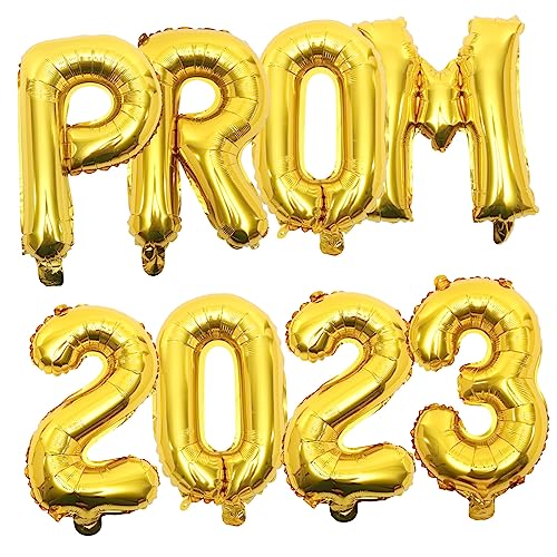 ERINGOGO 1 Satz Partyballons Ballons Zum Abschlussball 2023 Luftballons in Roségold Dekorationen Heimdekoration Zahlenballon Ballon Zur Dekoration Fiesta-ballons Blase Aluminiumfolie Golden von ERINGOGO