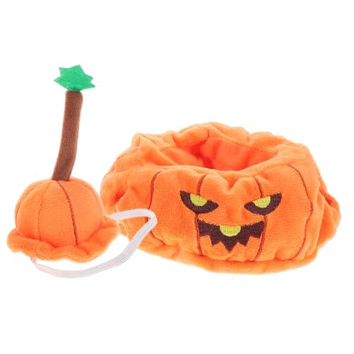 ERINGOGO 1 Satz Puppenkleidung Deko-mütze Für Puppen Kleidung Für Puppen Kleine Kappen Mini-Kleidung Einkaufszentrum Kleidung Puppenkostüm Puppenzubehör Halloween-puppenhut Orange Polyester von ERINGOGO