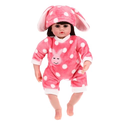 ERINGOGO 1 Satz Puppenkleidung Puppenoverall Kaninchen-Anzug Zubehör Für Babypuppen Kleidung Für Puppen Kleidung Für Wiedergeborene Babypuppen Puppe Verkleiden Kaninchen-Outfit Plüsch von ERINGOGO