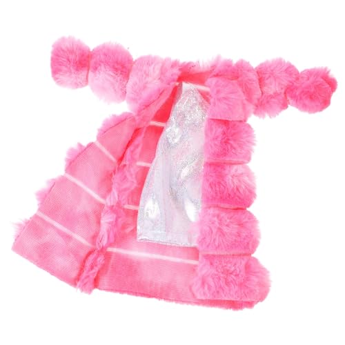 ERINGOGO 1 Satz Puppenkleidungszubehör Pyjama Outfits Puppen Kleidung Puppen Klamotten Puppenbekleidung Toy Set Puppenmantelkleidung austauschbare Puppenkleidung Plüsch Rosa von ERINGOGO