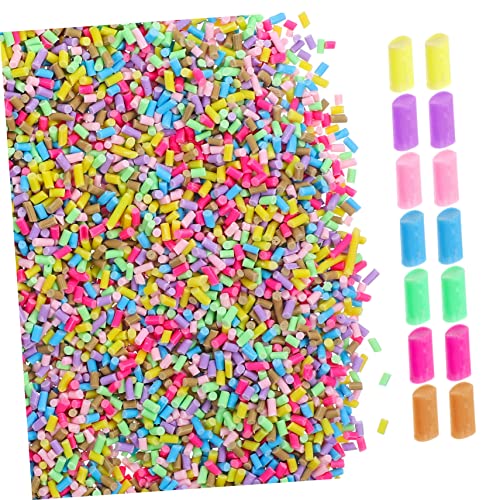 ERINGOGO 1 Set Polymer Clay Farbstreifen Fake Sprinkles Kit Glitzer Gel Nagellack Rosa Verschluss Tonperlen Künstliche Kirschen Charms Dekoration Schmuck DIY Zubehör DIY Verzierungen von ERINGOGO