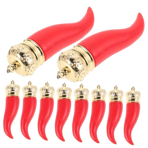 ERINGOGO 10 STK. Chili-Pfeffer-Charme Künstlicher Pfeffer Lebensmittel-anhänger Pfeffer-hängedekoration Gemüse-anhänger Lebensmittelschmuck Pflanzlicher Charme Pfefferanhänger Plastik Rot ERINGOGO 10 STK. Chili-Pfeffer-Charme Künstlicher Pfeffer Lebensmittel-anhänger Pfeffer-hängedekoration Gemüse-anhänger Lebensmittelschmuck Pflanzlicher Charme Pfefferanhänger Plastik Rot von ERINGOGO