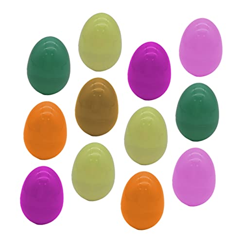 ERINGOGO 12St Ostereier gefälschte Eier Künstliche Eier Flipper toys jucarii pentru copii Ostern Eiersuche süssigkeiten Eierschale aus Kunststoff osterparty gefallen Plastik von ERINGOGO