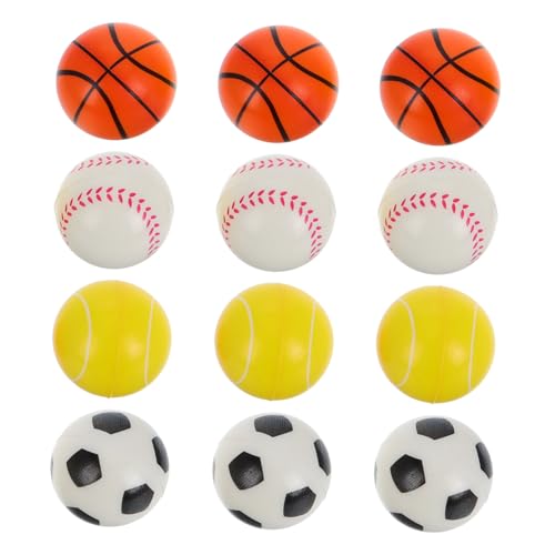 ERINGOGO 12st Hüpfender Ball Basketball-partygeschenke Sport-geschenktüten Basketball-Party-Dekorationen Basketballdekorationen Für Partys Basketball Begünstigt Minibälle Kleine Fußbälle Pu von ERINGOGO