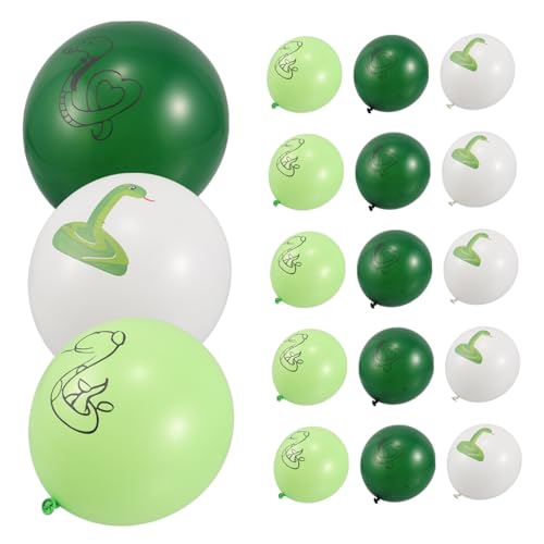 ERINGOGO 18 Stk Schlangenballon Visuell ansprechende Ballons Spaßige Partydekoration Schlangen-Luftballons-Set Cartoon-Schlangendekorationen Partygeschenke für Schlangen Emulsion von ERINGOGO