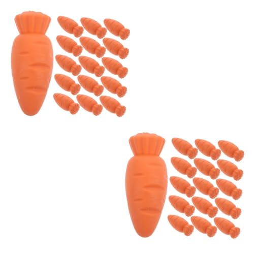 ERINGOGO 2 Sätze Karotten Radiergummi Erasers for Schulkinder Radiergummis Für Die Schule Radiergummi Für Radiergummis Masse Karotten-radiergummis Orange 20 Stück * 2 von ERINGOGO