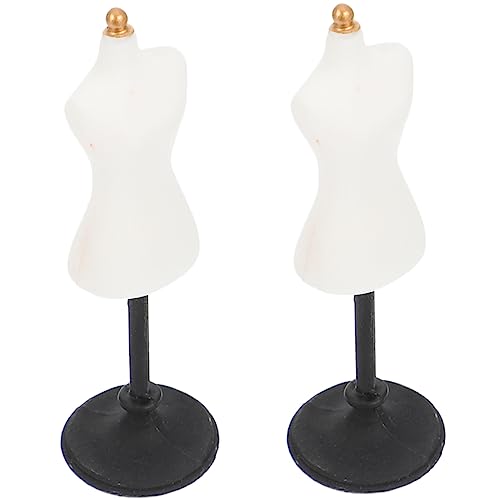 ERINGOGO 2 Stück Mini-Mannequin-Ständer Puppenkörper für die Puppenherstellung Schaufensterpuppenhalter Figur für kinderspielzeug Schneiderpuppe Puppenständer Harz Weiß von ERINGOGO