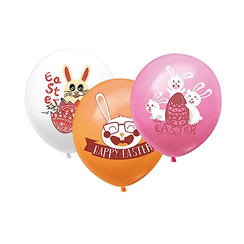 ERINGOGO 20St Osterzubehör alles zum geburtstag ballonbanner dunkelrote Luftballons Blase ostern luftballons easter decoration Ballongas Osterballons Zubehör für die Osterparty Weiß von ERINGOGO