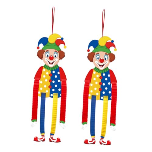 ERINGOGO 2st Partydekorationen Für Kinder Clown-themenparty-Dekorationen Karnevalsdekorationen Für Veranstaltungen Zubehör Für Zirkus-mottopartys Papier von ERINGOGO