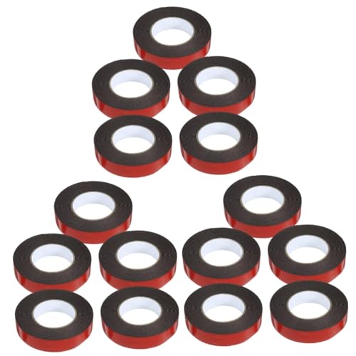 ERINGOGO 3 Sätze Doppelseitiges Klebeband Aus Schaumstoff Klebeband Doppelseitig Double Sided Tape Doppelklebeband Schwer Starkes Klebeband Tür Montageband Band Für Auto Black 5 Rollen * 3 von ERINGOGO