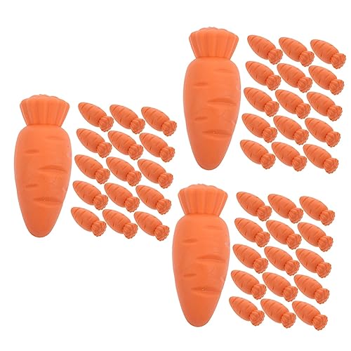 ERINGOGO 3 Sätze Karotten Radiergummi Erasers for Schulkinder Radiergummi Für Radiergummis Für Bulk Lebensmittel Radiergummis Orange 20 Stück * 3 von ERINGOGO