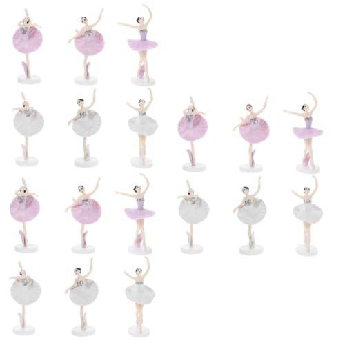 ERINGOGO 3 Sätze Tanz Ballett Mädchen Ballerina- -topper Einhorn Kuchen Topper Mädchen Bastelt Balletttänzerin Kuchendeckel Ballettmädchen Statuen Tanzpuppe 6 Stück * 3 von ERINGOGO