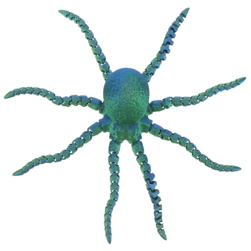 ERINGOGO 3D-Gedrucktes Oktopus-Spielzeug Mit Beweglichen Armen Bewegliches Meerestier Flexibles Oktopus-Modell Meeresbewohner Schreibtischdekoration Große Meereslebewesen-Figur von ERINGOGO