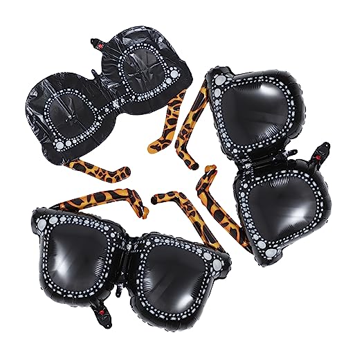 ERINGOGO 3Stücke Sonnenbrillen Luftballons Aufblasbare Mikrofone Für Jahre Party Dekoration Retro Cosplay Requisiten Robuste Folienballons Für Unvergessliche Feiern ERINGOGO 3Stücke Sonnenbrillen Luftballons Aufblasbare Mikrofone Für Jahre Party Dekoration Retro Cosplay Requisiten Robuste Folienballons Für Unvergessliche Feiern von ERINGOGO