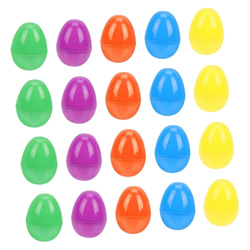 ERINGOGO 40st Cartoon-osterei- Ostern Leere Eier Eiförmige Geschenkboxen Kindereier Ostervorräte Ostereier- Ei-überraschungsspielzeug Colorful Plastik von ERINGOGO