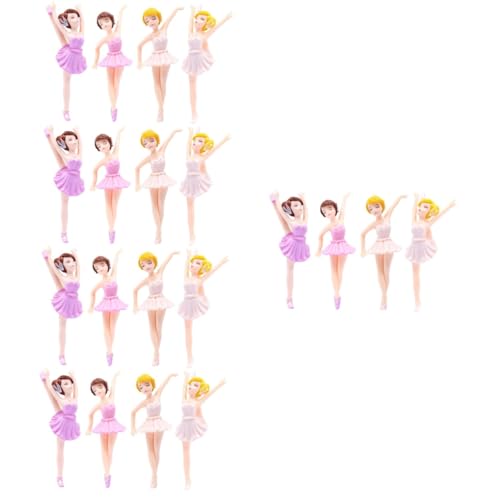 ERINGOGO 5 Sätze Ballerina-mädchen Mädchenfiguren Ballettmädchen Cupcake Topper Puppe Geburtstagskuchen Deko Spielzeuge Figur Einer Balletttänzerin Geburtstagstorte Dekor Pvc 4 Stück * 5 von ERINGOGO