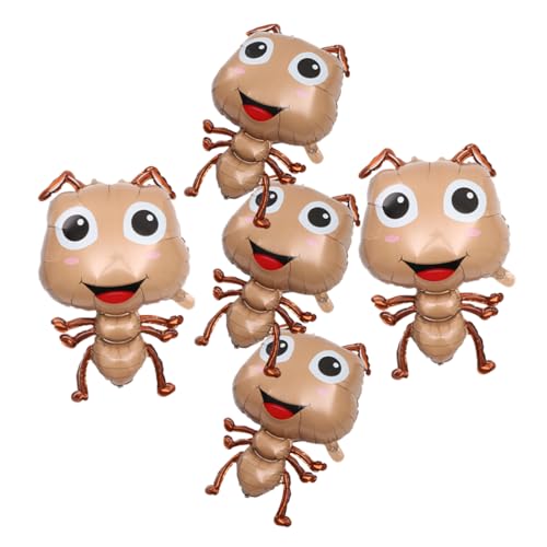ERINGOGO 5 Stück Ameisenballon Fest Folienballon Insekt Dekorationen Ameise Luftballons Ballons Für Ballontiere Sortiert Süße Tierballons Glücklich Groß Geformt Aluminiumfolie Light Brown ERINGOGO 5 Stück Ameisenballon Fest Folienballon Insekt Dekorationen Ameise Luftballons Ballons Für Ballontiere Sortiert Süße Tierballons Glücklich Groß Geformt Aluminiumfolie Light Brown von ERINGOGO