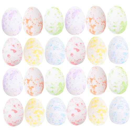 ERINGOGO 50 Stück Ostereier Hühnerspielzeug aufziehen easter eggs panettone ostern - Schaumstoffspielzeug easter egg decoration Festival-Wohndekoration DIY-Schaum-Ei- Colorful von ERINGOGO