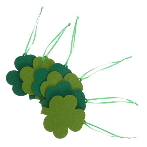 ERINGOGO 6 STK Klee Dekoration Glückliche Dekoration Grüne Ornamente St. Pat's Luftballons Dekoration des Heiligen Kumpels Kleeblatt-Kekse Kleeblatt-tischkonfetti St. Pat's-Kekse Gefühlt von ERINGOGO