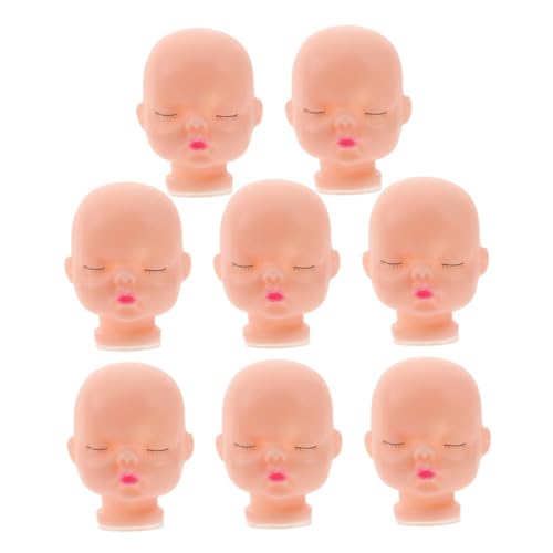 ERINGOGO 8St schlafende Babypuppe kinderpuppe Puppenbastelmaterial Puppenbasteln Puppenkunst plüsch zubehör selber Machen individuelle Puppenköpfe Puppenreparaturkopf Vinyl von ERINGOGO