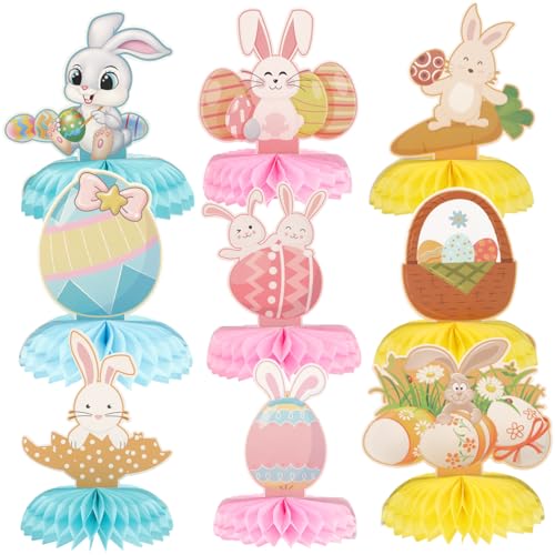 ERINGOGO 9St Wabenornamente hühner wabenball Cute Decoration Bienenwabe Schwimmbad lebendige Papierwaben Desktop-Schmuck für das Osterfest 350 g weiße Karte von ERINGOGO