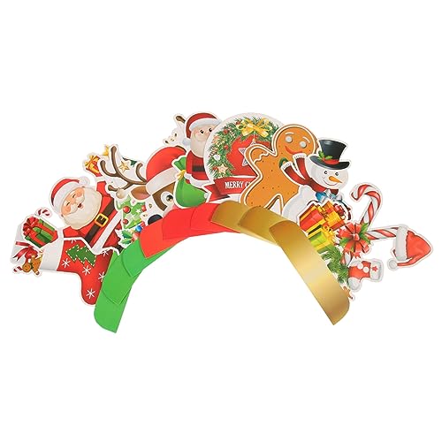 ERINGOGO 9St Weihnachtswabenverzierung Mittelstücke Tisch Dekoration Lichter Laterne weihnachtsmotiv Weihnachts Party weihnachtsfeierverzierungen Weihnachtsherzstück für den Tisch Papier von ERINGOGO