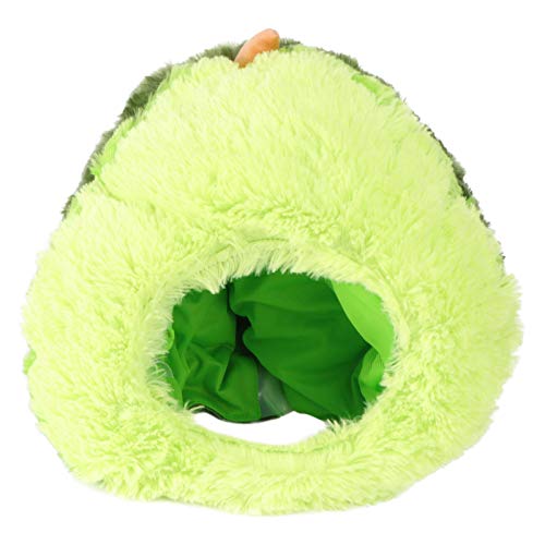 ERINGOGO Avocado-Kopfmasken Bequemer Plüsch-Durian-Hut Karnevals-Verkleidung Obst-Kopfbedeckung Party-Cosplay-Zubehör von ERINGOGO
