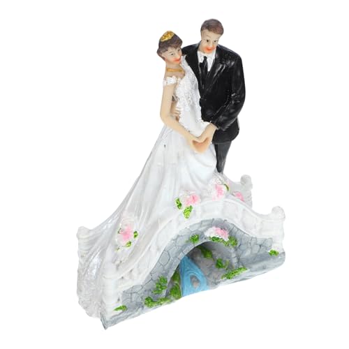 ERINGOGO Braut Und Bräutigam Figur Braut Bräutigam Figur Hochzeitstorte Topper Harz Paar Statue von ERINGOGO