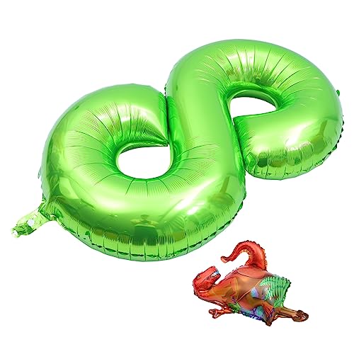 ERINGOGO Digitaler Aluminiumfolienballon Dinosaurier-Partydekorationen Figur königliche Luftballons party partygeschenke hochzeitsdeko Zahlenballons Festival dekorativer Ballon von ERINGOGO