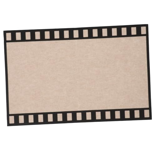 ERINGOGO Fotokabinenrahmen Fotovand dekoration filmstreifen Bildrahmenankündigungsbrett Farbbecheroszillator Filzplatte für die Wand Foto-Requisitenrahmen FilzPolyesterfaser Light Brown von ERINGOGO