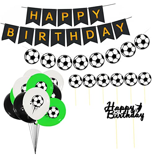 ERINGOGO Fußball Latex Luftballons Grüne Fußball Dekoration Für Kindergeburtstagsfeiern Sport Themenpartys Und Feierlichkeiten Perfekte Party Supplies von ERINGOGO