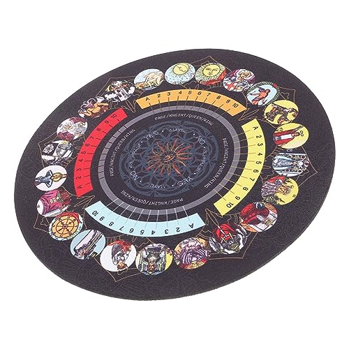 ERINGOGO Gummiauflage Büro-Schreibtischdekorationen Tarot-Lesetuch Wahrsagetafel Wicca-Tuch Tarot tischdecke Tarot Karten Tischauflage Tischdekorationen mit Tarotkarten Tischdecke für Tarot von ERINGOGO