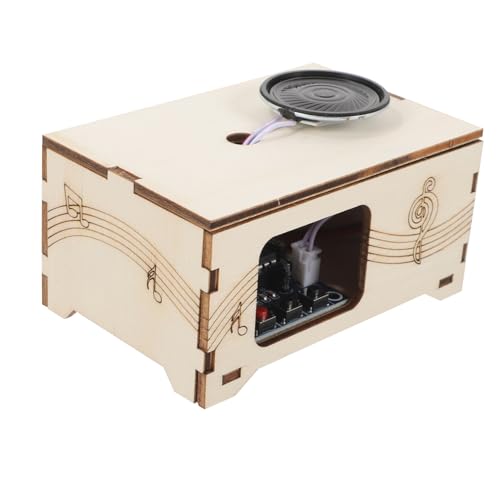 ERINGOGO Holz DIY Spieluhr Musik Spielzeug Handwerk Basteln Phonograph Zum Selbermachen Tonaufnahmegerät Für Junge Mädchen ERINGOGO Holz DIY Spieluhr Musik Spielzeug Handwerk Basteln Phonograph Zum Selbermachen Tonaufnahmegerät Für Junge Mädchen von ERINGOGO