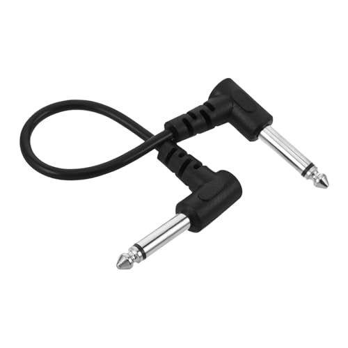 ERINGOGO Kabel Für Elektrische Gitarre Funkenverstärker Trs-patchkabel Männlicher Extender Instrumentendraht Pedalboard Effektor E-gitarren-eingangsbuchse Musikinstrumente Pvc-leder Black von ERINGOGO