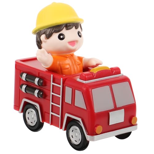 ERINGOGO Kuchendekoration Feuerwehrwagen Figur Kreative Tortendeko Für Jungengeburtstag Desktop Ornament Für Kindergeburtstagsfeiern Bunte Kuchendekoration Für Feiern von ERINGOGO