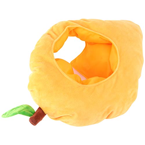 ERINGOGO Mango-Kopfmasken Bequemer Plüsch-Durian-Hut Karnevals-Verkleidung Obst-Kopfbedeckung Party-Cosplay-Zubehör von ERINGOGO