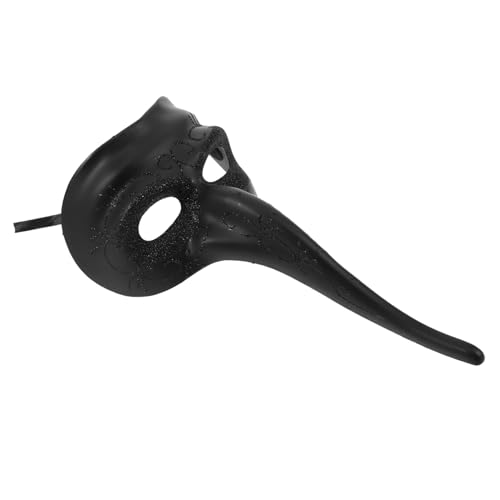 ERINGOGO Maske Halloween Kostüm mit langer Nase Plastik Black von ERINGOGO