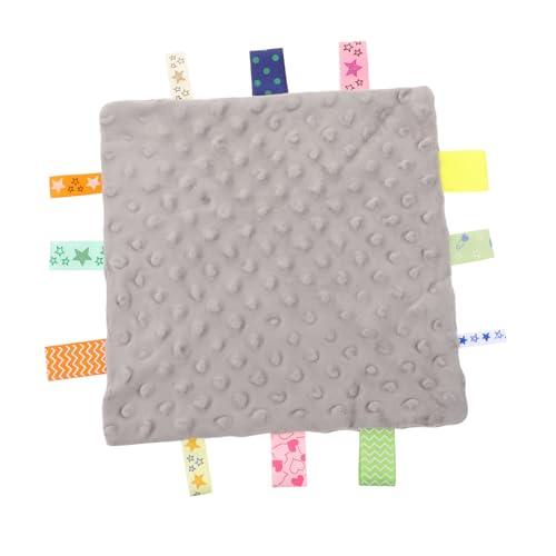 ERINGOGO Mütze Aus Kaschmir Neugeborenes Kleinkindspielzeug Plüschtiere Kinderspielzeug Wischtuch Wasserabsorbierendes Handtuch Für Babyhandtuch Flanell Grey von ERINGOGO