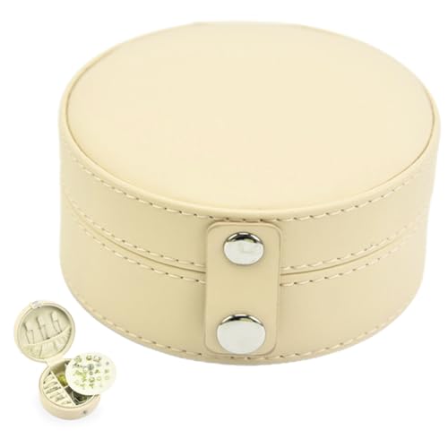 ERINGOGO Multifunktionales Schmuckkästchen Reise Schmuckschatulle Reiseorganisator Schmuckbehälter Juwelierorganisator Schmuckorganisator Für Frauen Reisen Juweleigeräte Leder Beige ERINGOGO Multifunktionales Schmuckkästchen Reise Schmuckschatulle Reiseorganisator Schmuckbehälter Juwelierorganisator Schmuckorganisator Für Frauen Reisen Juweleigeräte Leder Beige von ERINGOGO
