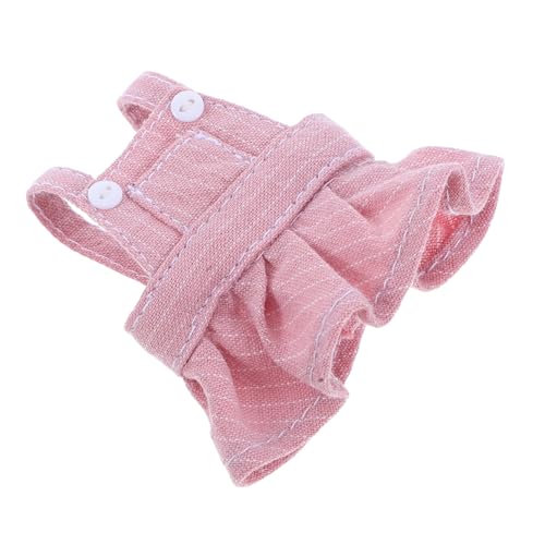 ERINGOGO Plüschtier - Hosenträgerrock Kleidung für Stofftiere Bären - Kuscheltier - Kleid Puppenrock Plüschspielzeug Kleidung Niedlicher Rock für Puppen Puppenkleidung tragen Bärenkleidung Rosa von ERINGOGO