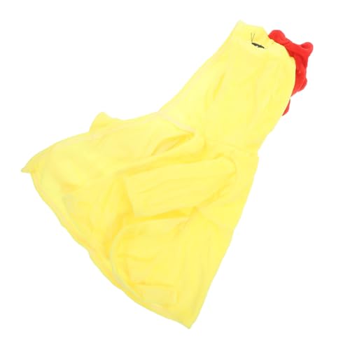 ERINGOGO Puppenpyjama Puppenkleidung puppenbademantel Puppenzubehörset Puppenparty puppenspielzeug Puppenmode Kleidung für Babypuppe Babypuppen-Robenstoff Kleidung für Puppen Flanell Yellow von ERINGOGO