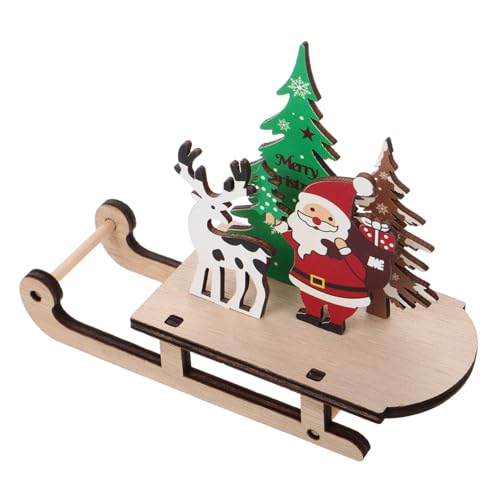 ERINGOGO Schlittendekorationen Christbaumschmuck Weihnachtsschneemänner Schneemobilschlitten Weihnachtsschlittenfigur Schlitten Weihnachtsbaumständer Schneeflockendekorationen von ERINGOGO