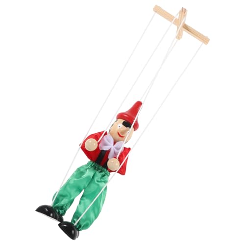 ERINGOGO Schnur Marionette Stellen Sie Sich vor, Sie Spielen Puppen Puppe hochschieben Kinder Puppen kinderpuppe Spielzeuge lustiges Puppenhandwerk unfertige Holzfiguren den Faden Baby von ERINGOGO