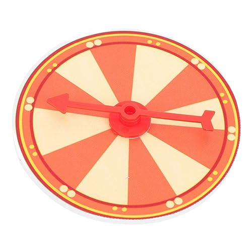 ERINGOGO Spiel Plattenspieler Streamer Party Kartenspiel Wettbewerb Flasche Carnival Games Fasching Spiele Drehspiel Plattenspieler für Desktop-Spiele Lotterie-Plattenspieler Plastik Orange von ERINGOGO