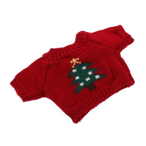 ERINGOGO Spielzeugbär Pullover Puppe Mit Kleidung Bärenhemd Puppenkram Kuschelbär Kleidung Puppenkostüm Babypuppen Puppenkostüm Für Plüschtiere Minipuppen Dinosaurier Fee Rotes von ERINGOGO