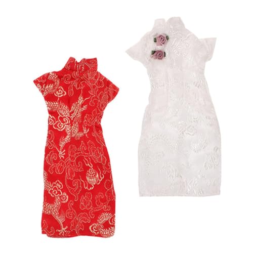 ERINGOGO Spielzeugpuppe Cheongsam Kompaktes Kostümset Puppe Chinesische Kleidung Dekoratives Puppenkleid Für Jungen Und Mädchen von ERINGOGO