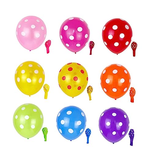 ERINGOGO Verdickte Latex Luftballons Mit Polka Dot Muster Bunte Aufblasbare Ballons Für Geburtstag Hochzeit Und Party Dekoration von ERINGOGO