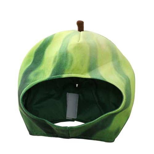 ERINGOGO Wassermelonen-Kopfmasken Bequemer Plüsch-Durian-Hut Karnevals-Verkleidung Obst-Kopfbedeckung Party-Cosplay-Zubehör von ERINGOGO